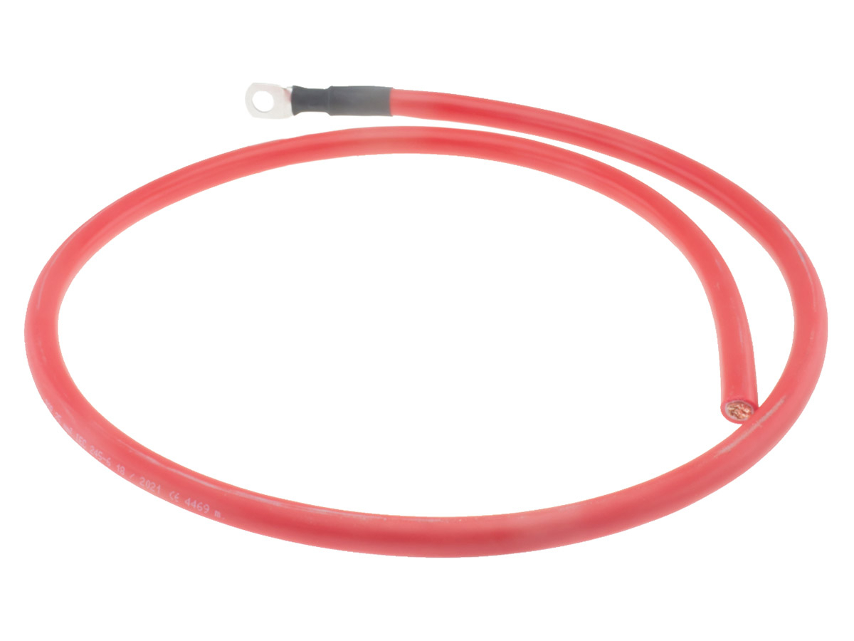 BBA 25 mm 100 cm accukabel - red
