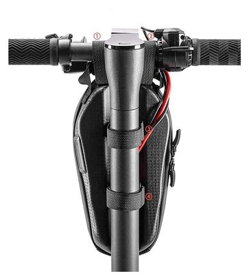 Sacoche de guidon Rockbros pour vélo  1.3 l - noire