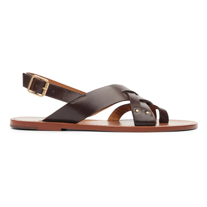 Rivecour Sandales Cuir n°204 | Ebène