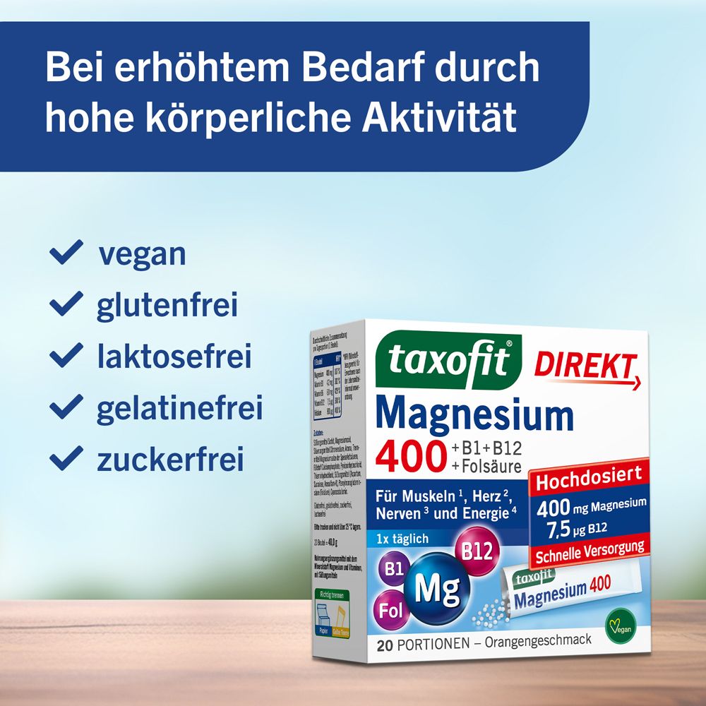 taxofit® Magnesium 400 Direkt-Granulat