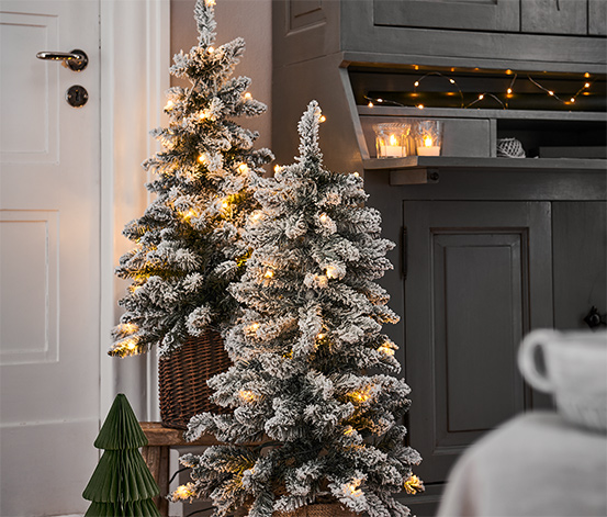 Evergreen LED-Weihnachtsbaum mit Jutetopf, ca. 90 cm