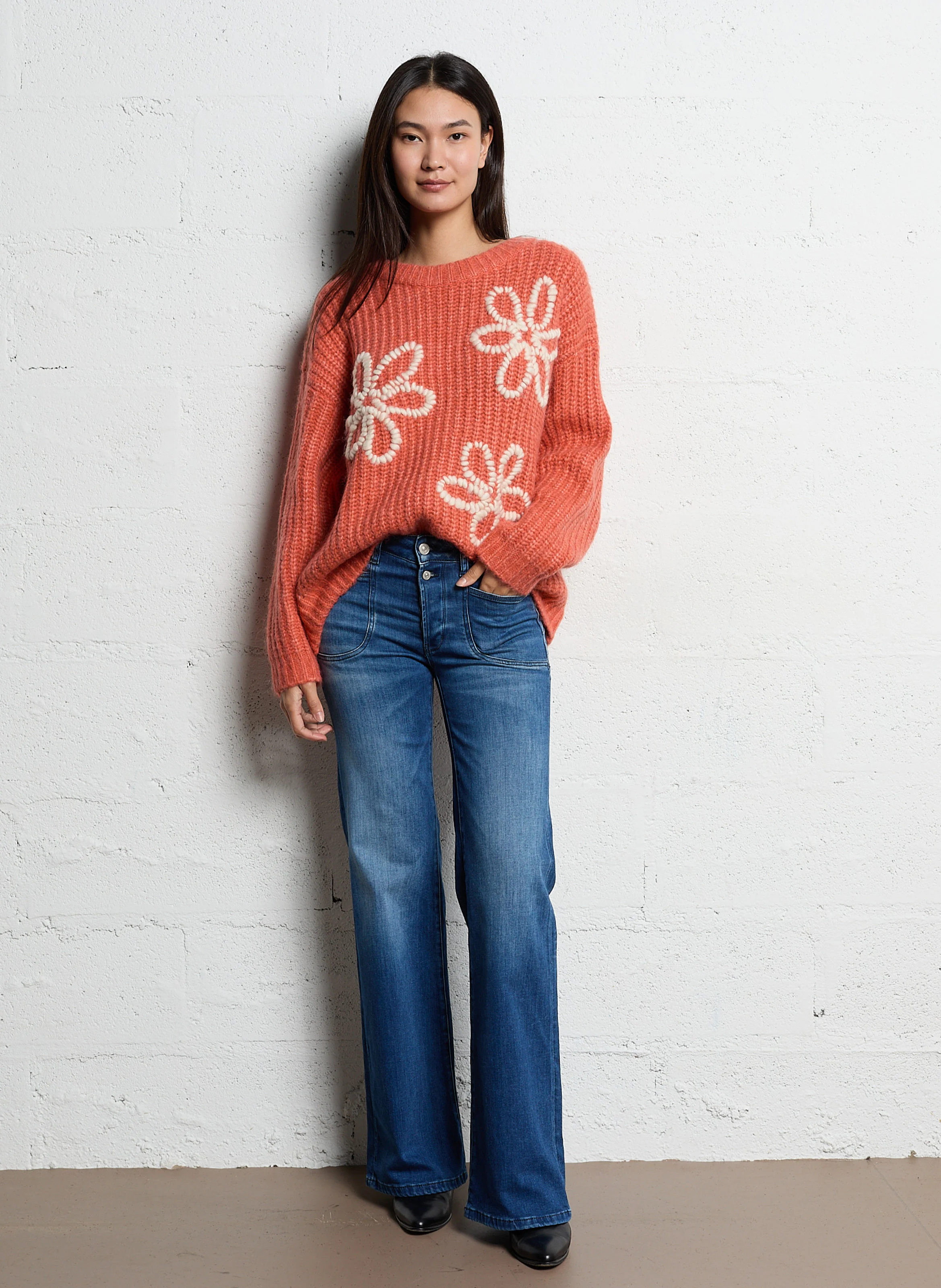 PULPHIFL - Jean flare en coton | Bleu