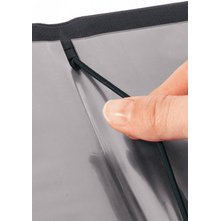 Pochette double pour carte de boissons, transparent