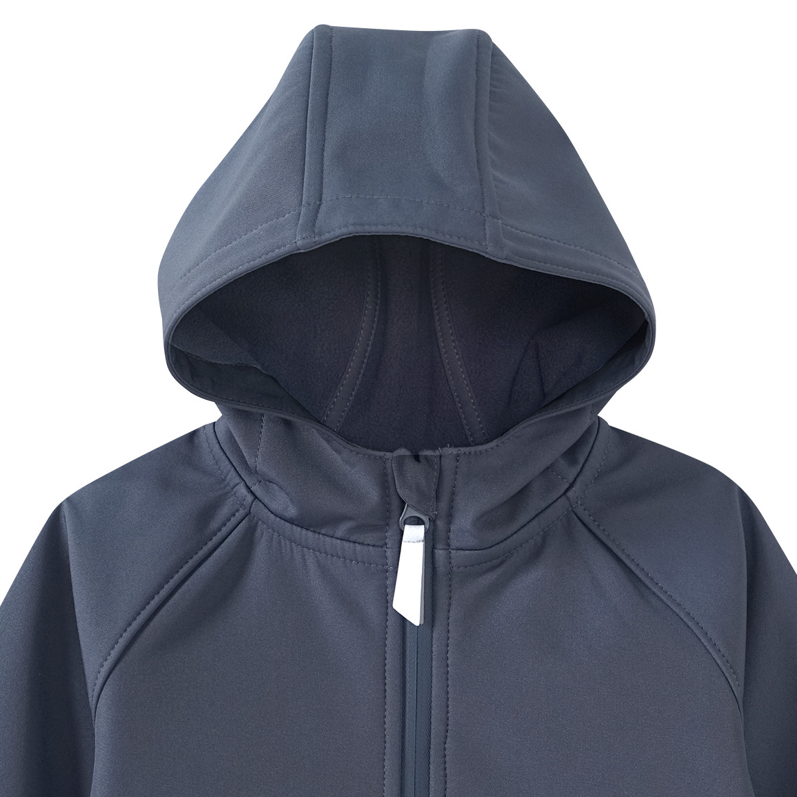 Topomini Baby Softshelljacke mit Kapuze blaugrau