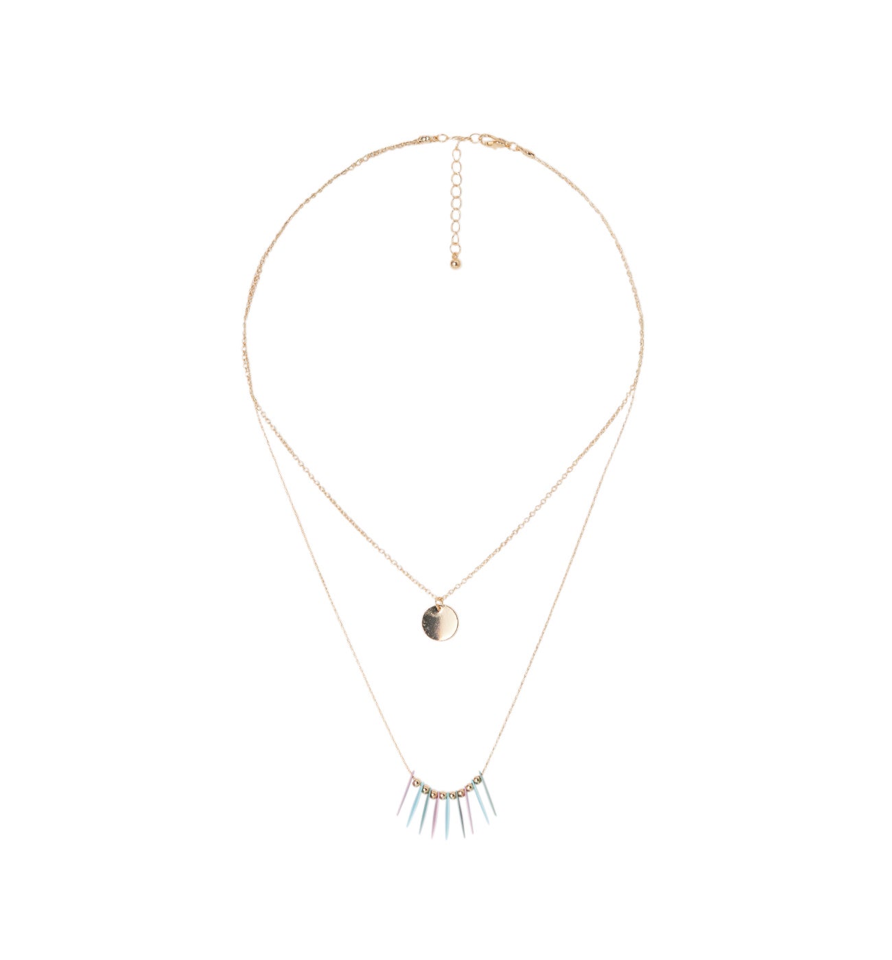 Collier 2 rangs Femme - Coloration dorée