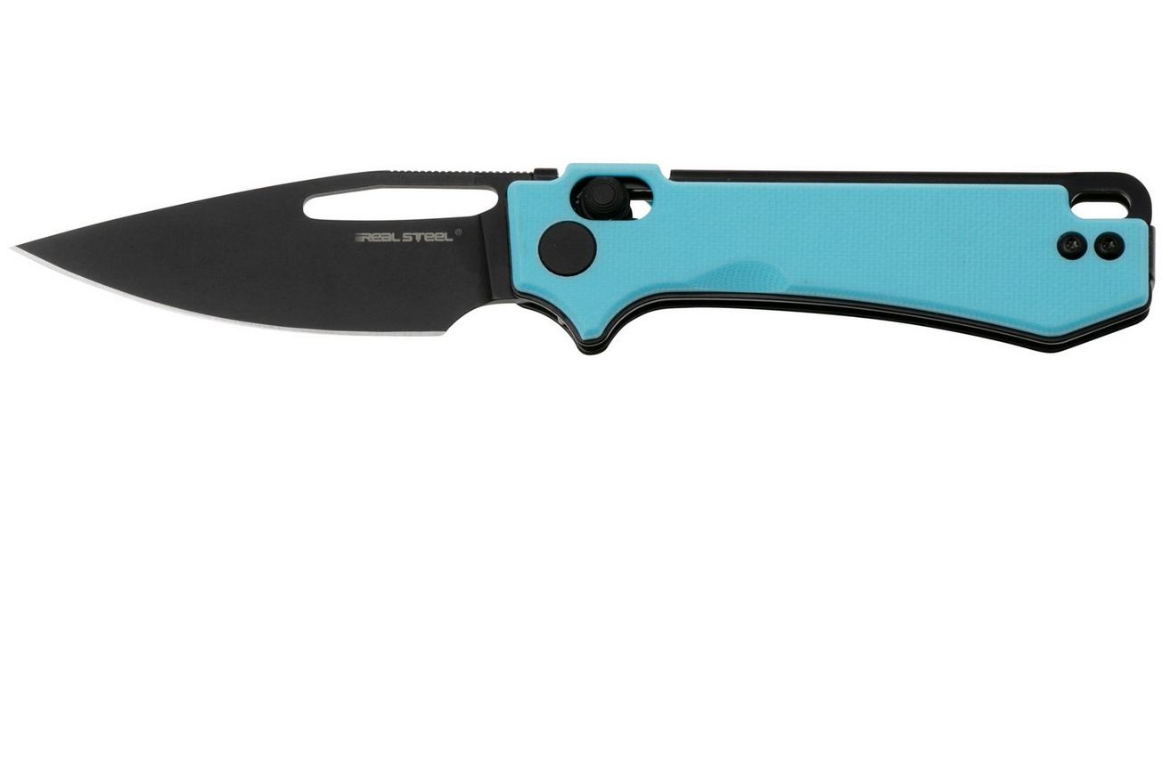 Real Steel Vis 8051BB PVD 12C27, Blue G10, zakmes, Jakub Wieczorkiewicz design