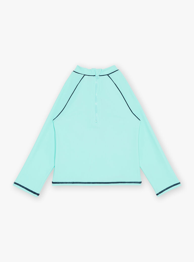 T-shirt de bain menthe à motif fantaisie