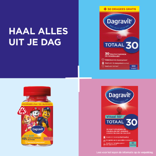 Dagravit Totaal 30 Multivitaminen en Mineralen Dragees 500ST