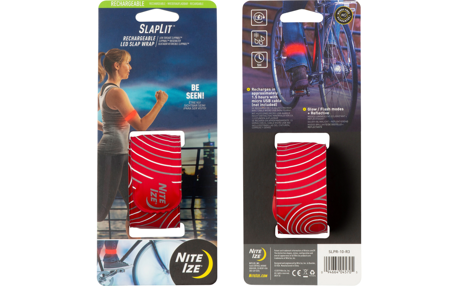 Nite Ize SlapLit Rechargeable LED Slap Wrap - Red/Red LED