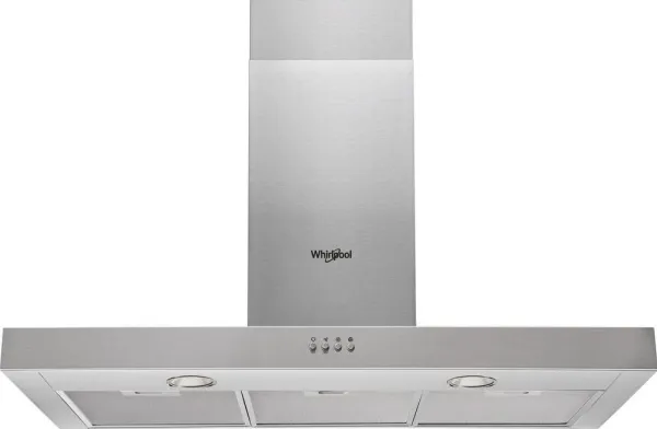 Whirlpool AKR 559/3 IX - Hætte - skorsten flad - bredde: 89.8 cm - dybde: 45 cm - udtrækning og recirkulation (-) - med intern motor - rustfrit stål