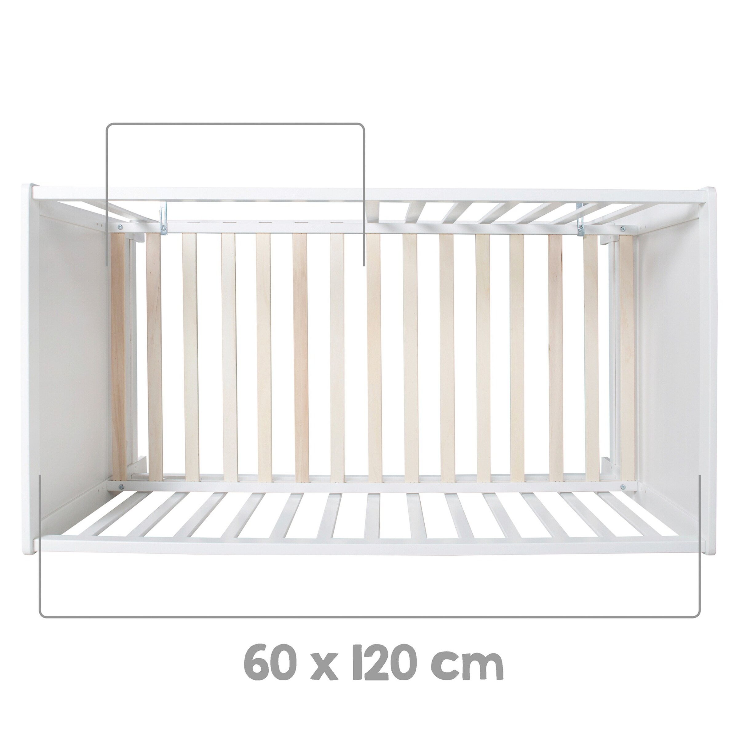 roba Beistellbett, 60 x 120 cm mit safe asleep Matratze Universal
