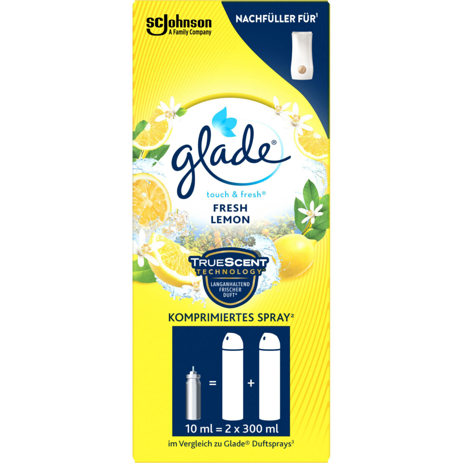 Glade Touch & Fresh Minispray Nachfüller Fresh Lemon