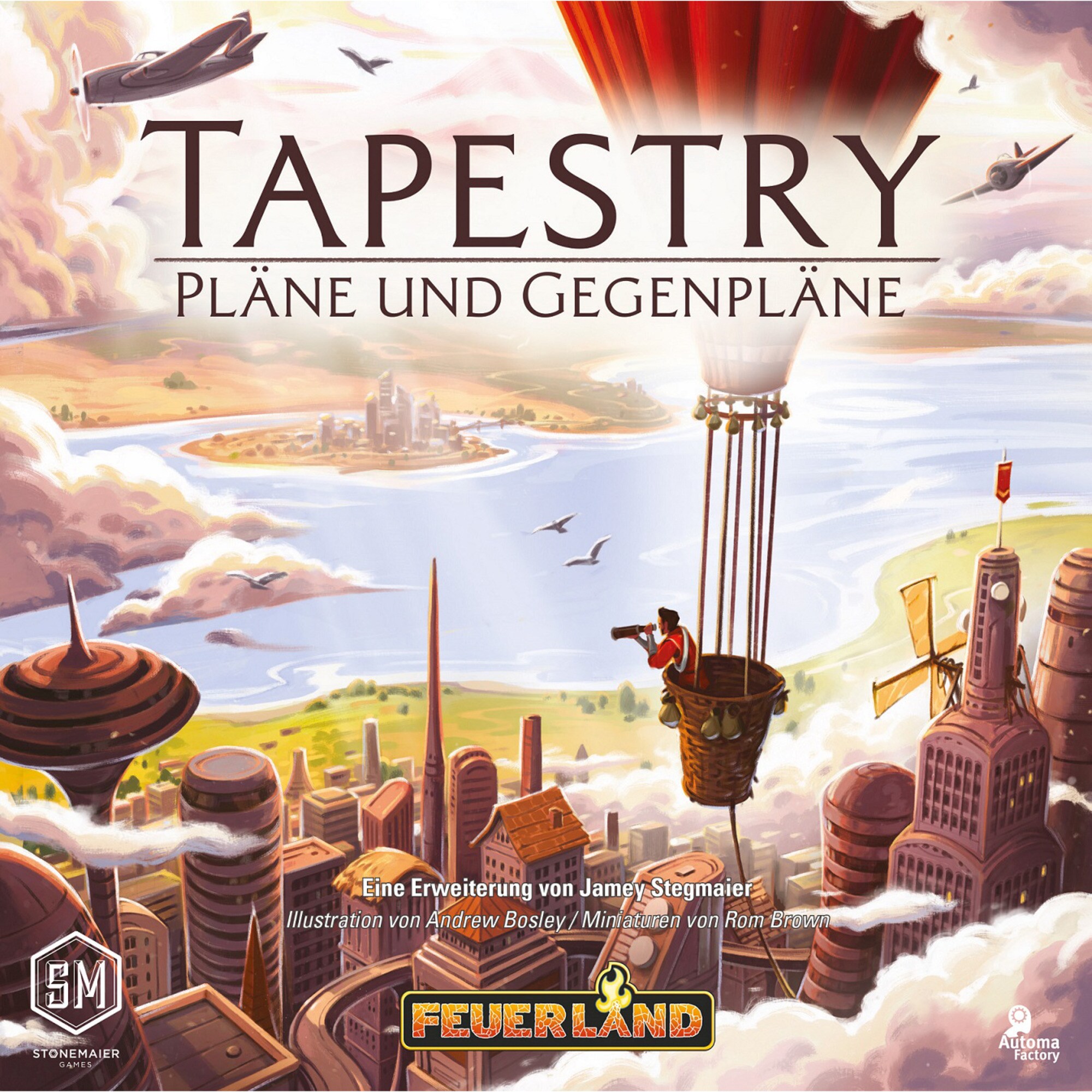 Pegasus Brettspiel Tapestry: Pläne und Gegenpläne