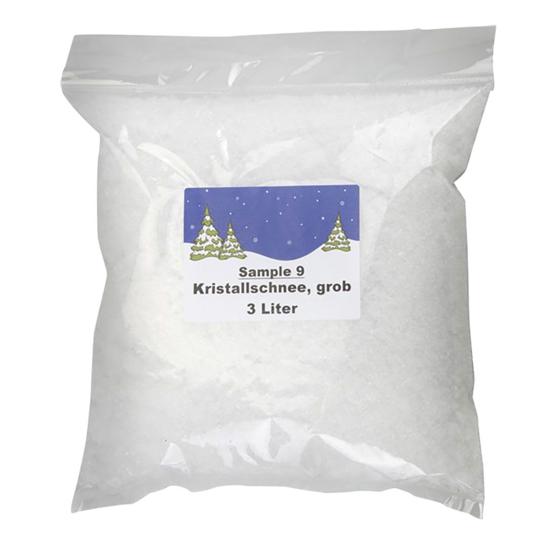 Snøkrystaller 3 liter hvit