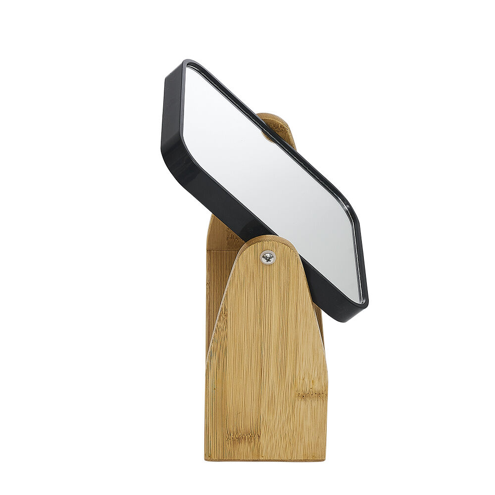 Miroir avec tiroir en bambou