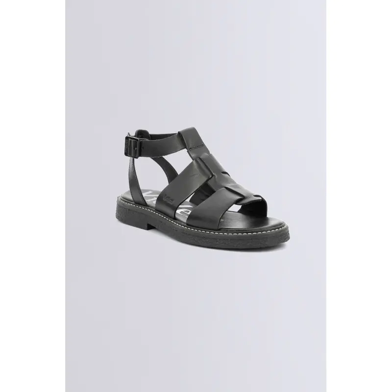 Kick lila Noir SANDALES Cuir Femme
