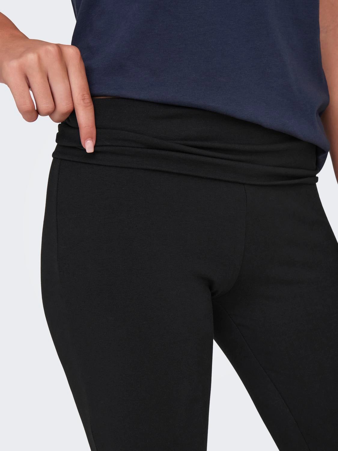 ONPFOLD Mittlere Taille Normal geschnitten Leggings Black