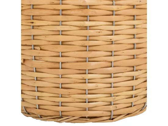 Vase en osier marron d21x29h