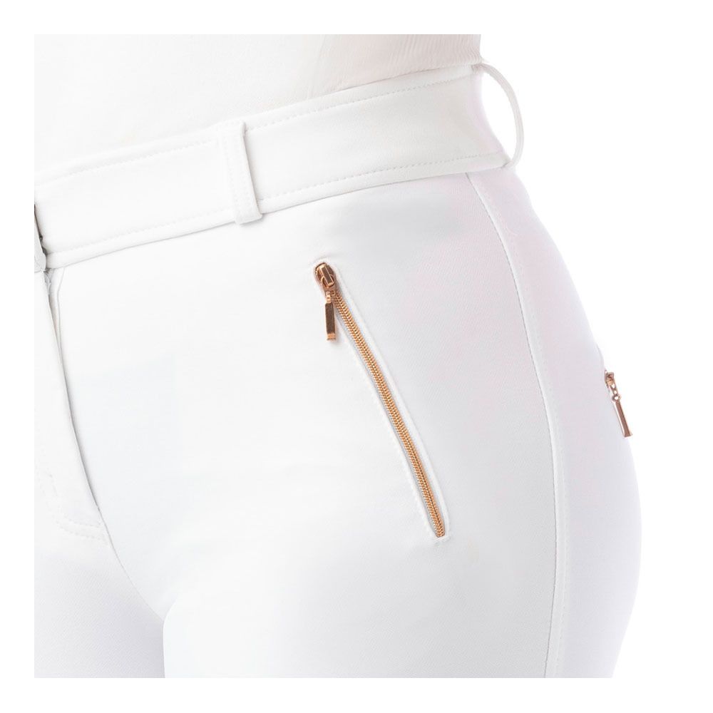 Equitheme KENYA - Pantalon siliconé Femme blanc