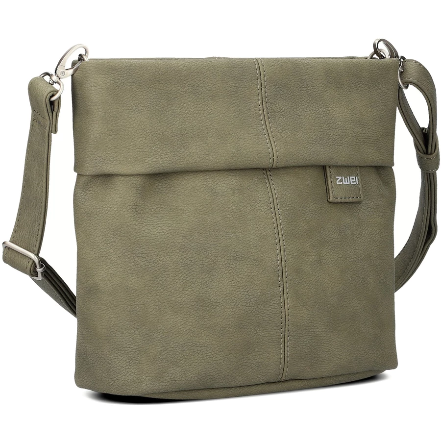 zwei Mademoiselle M8 - Schultertasche 25 cm nubuk-olive
