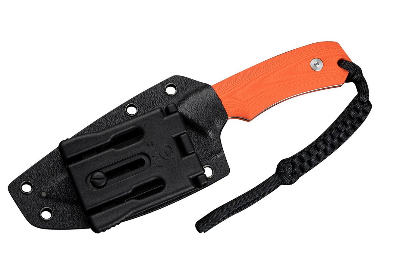 Civivi Gander C24058B-1, Satin Finished 14C28N, Orange G10 vaststaand mes, Matt Gentry design