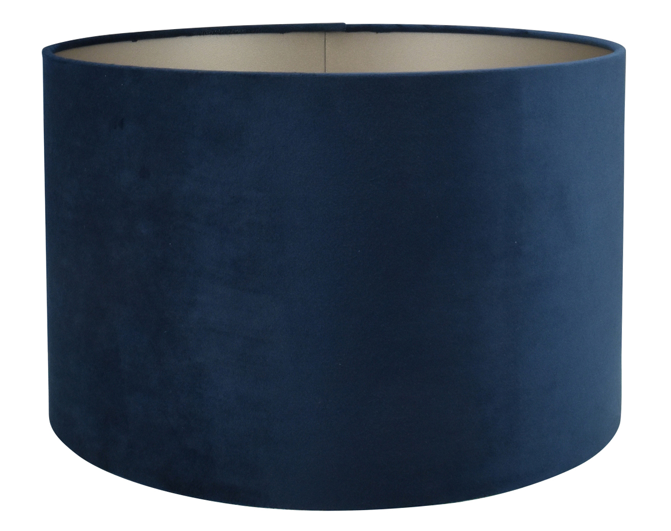 Lampenkap Alice blauw op taupe 35x35x22cm