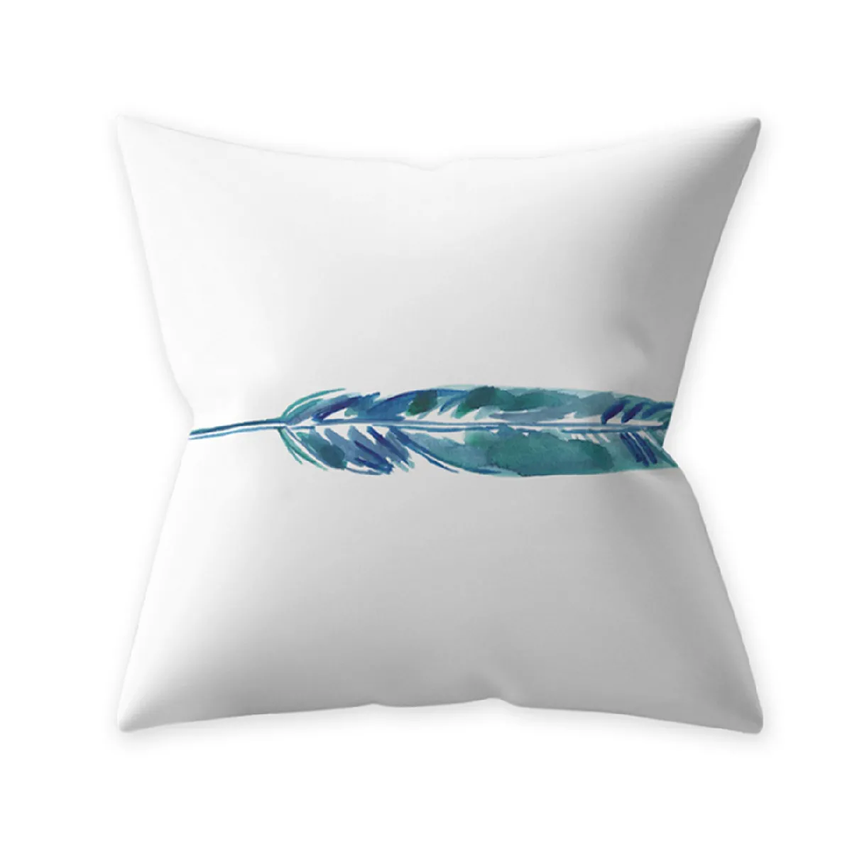 Taie d'oreiller décoration bleu sarcelle