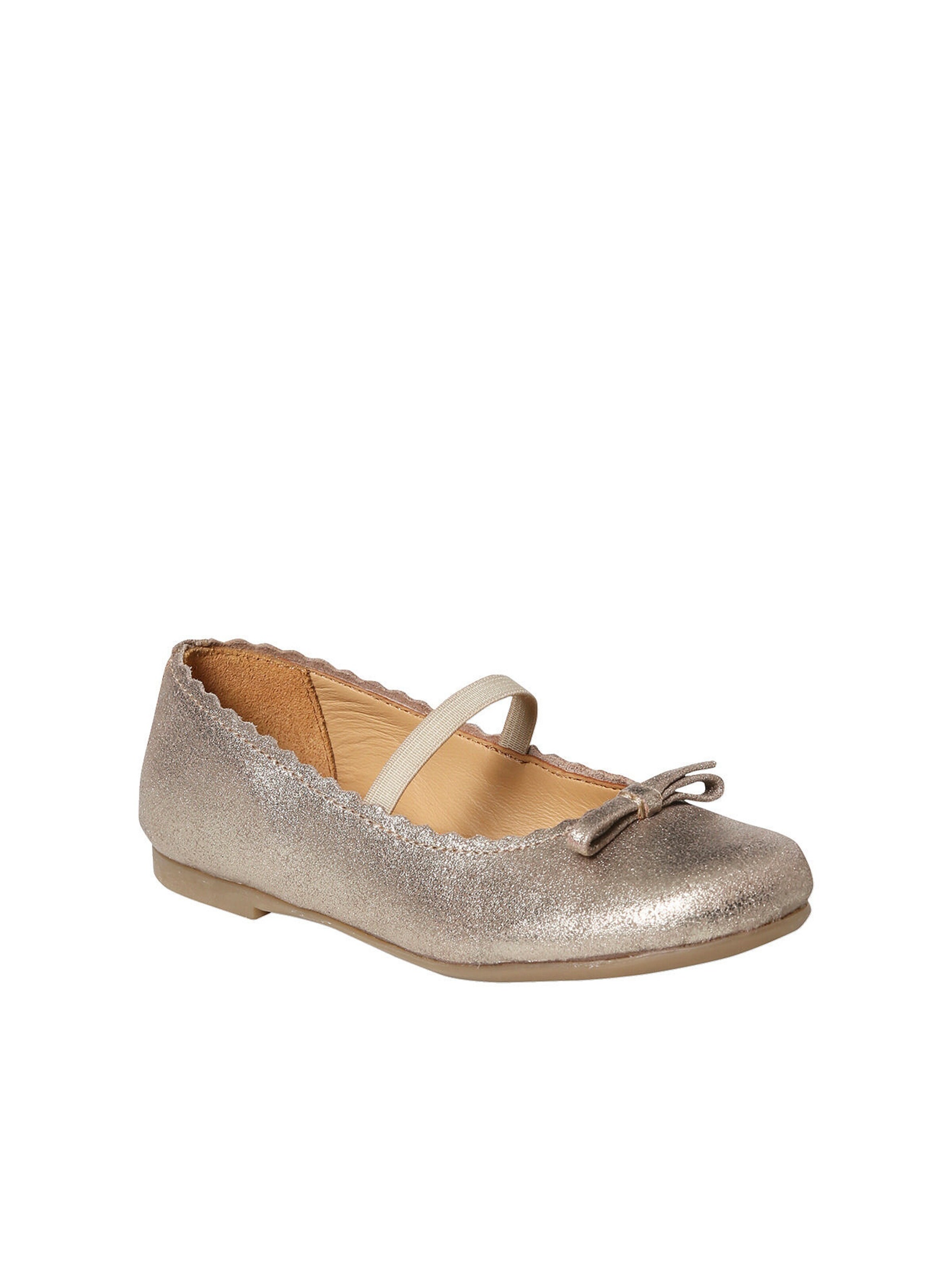 Vertbaudet Mädchen Ballerinas beige glanzeffekt