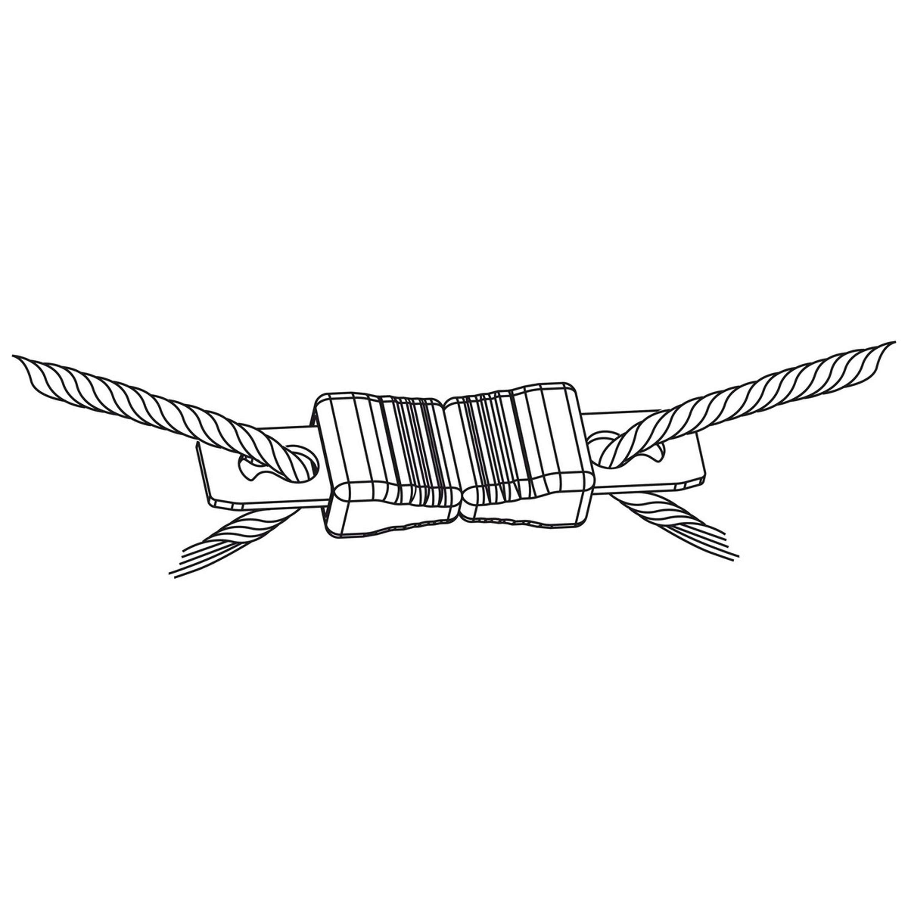 Ako Draadverbinder Litzclip Recht RVS 10 Stuks