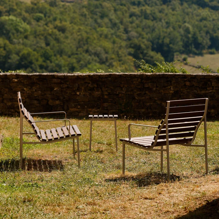 HAY - Traverse Outdoor Lounge Armlehnstuhl, Aluminium / Esche geölt
