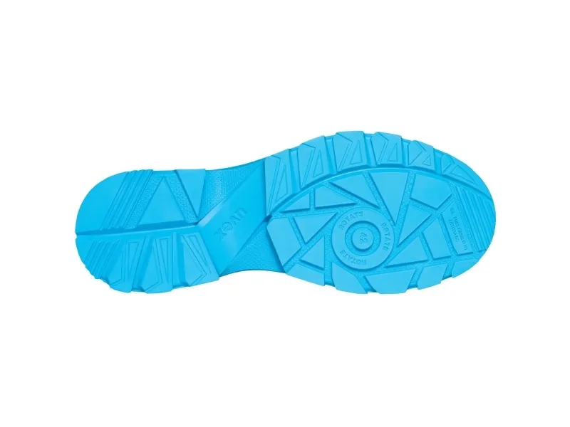 Uvex xenova BOA S1P, Unisex, Voksen, Sikkerhedsstøvler, Sort, Blå, ESD, S1P, Hurtig luk snørebånd