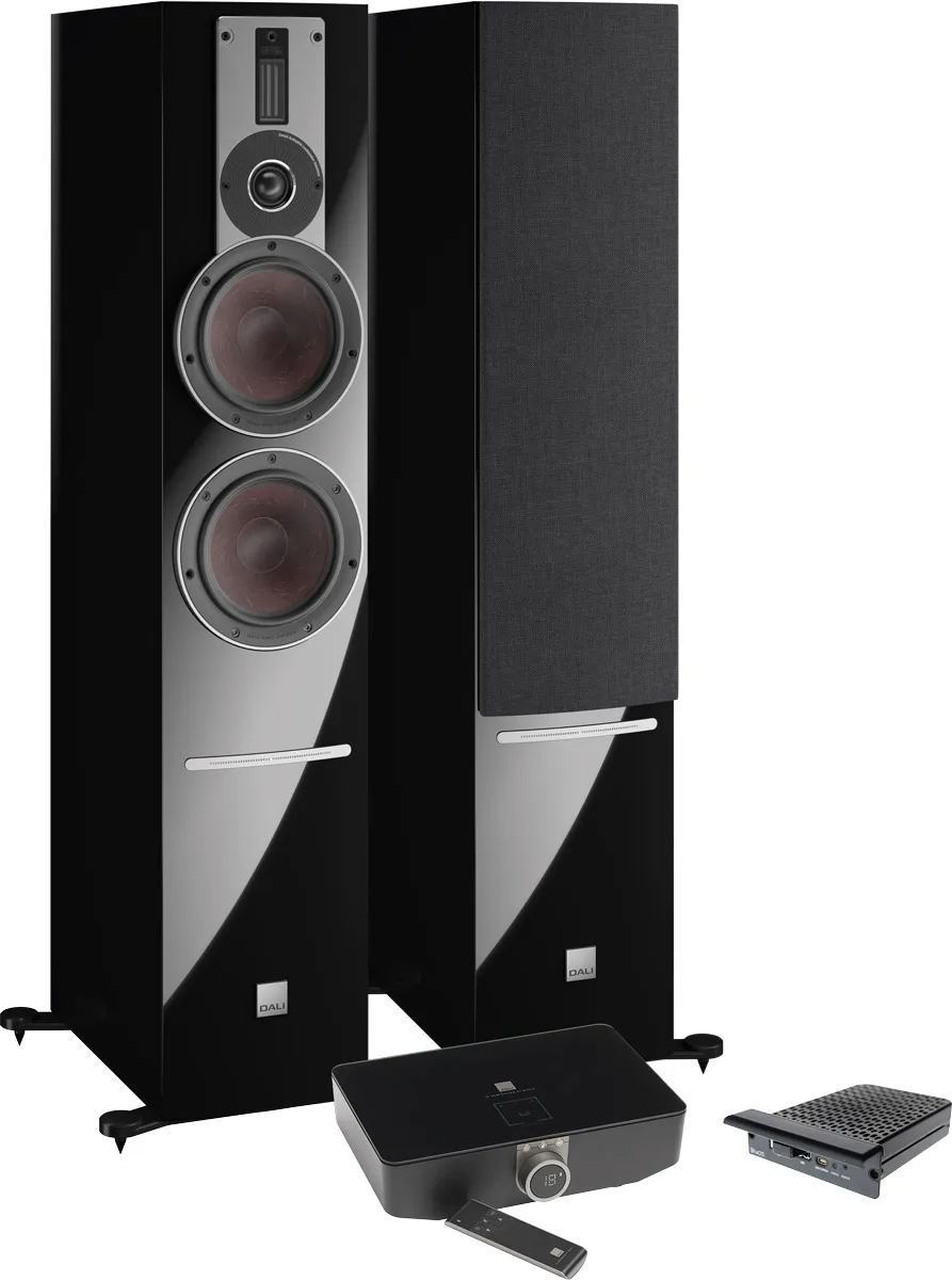 Dali Rubicon 6 C Noir Laqué   Sound Hub   NPM-2i BluOS Enceintes sans fil hi-fi