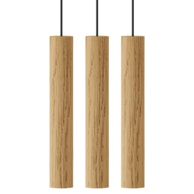 Umage Chimes 3 cluster hanglamp Ø3.4 donker eiken