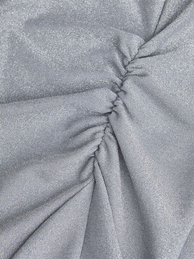 JJXX JXZIA STR SS GLITTER ANKLE DRESS JR Silver