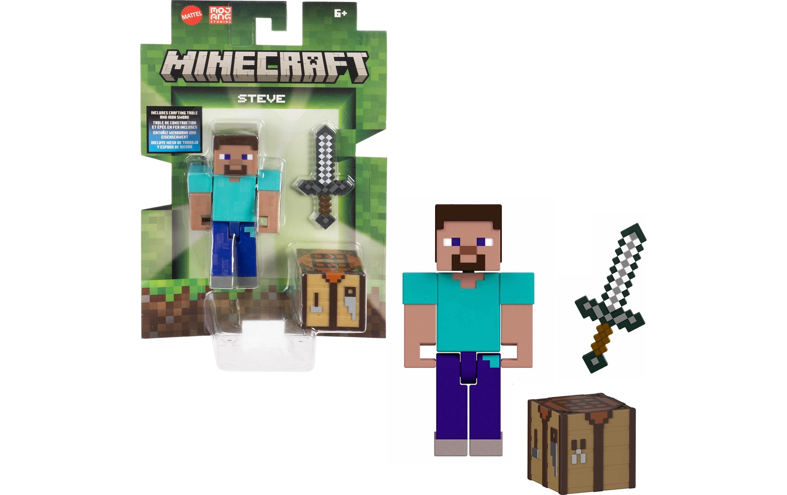 Minecraft Actionfigur mit pixeligem DesignMinecraft Kinderspielzeugfigur