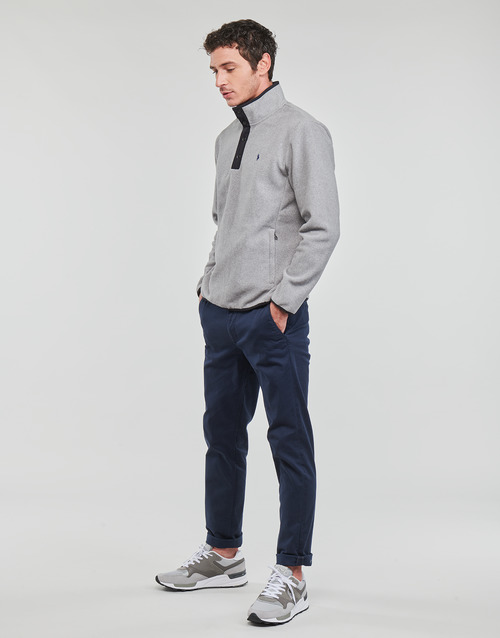 Polo Ralph Lauren - K224SCZ19-LSMOCKM1-LONG SLEEVE-PULLOVER Gris / Negro