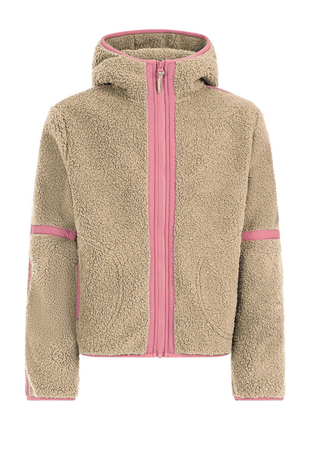 Protest fleece vest PRTJaggy beige/roze