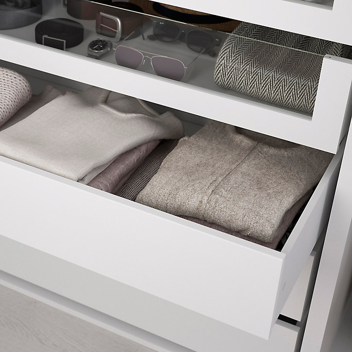 Tiroir intérieur blanc GoodHome Atomia H. 17 x L. 33,9 x P. 39 cm