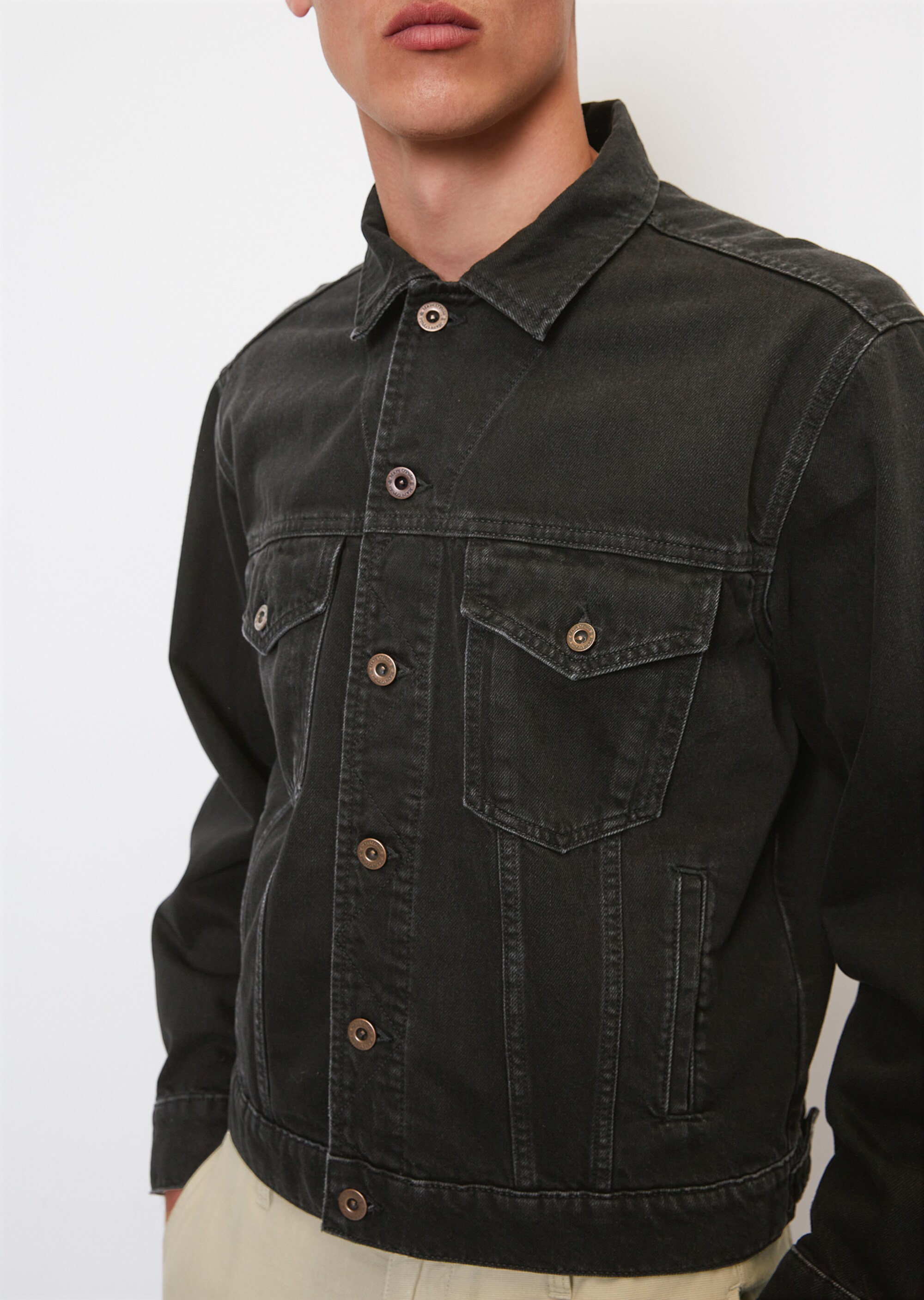 Oversize-Jeansjacke aus Bio-Baumwolle