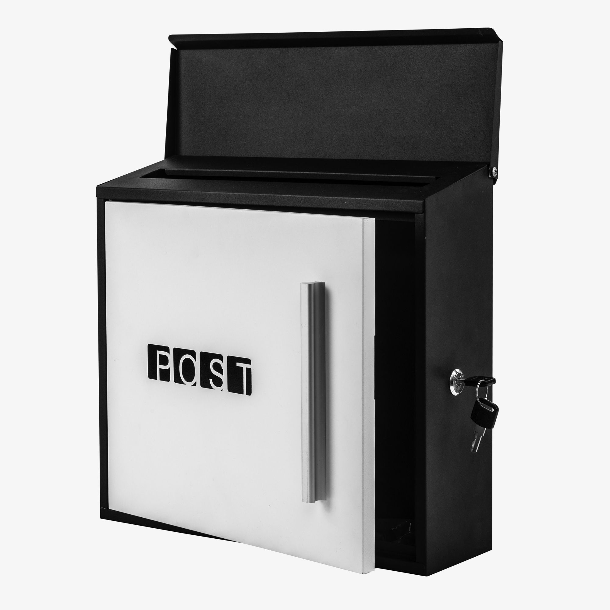 Briefkasten Weiß-Anthrazit