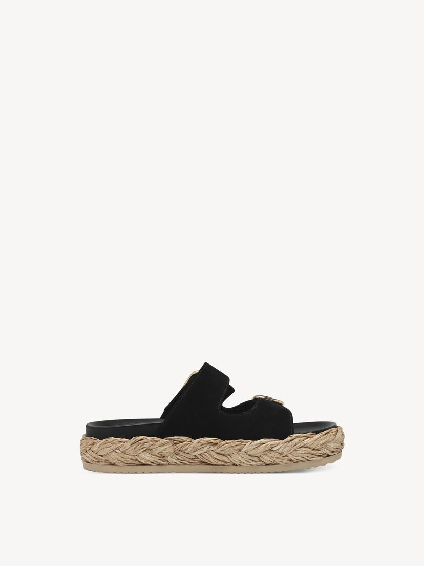 Leren Slipper - zwart