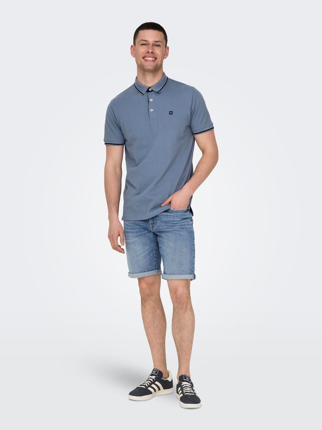 ONSFLETCHER Polo Flint Stone