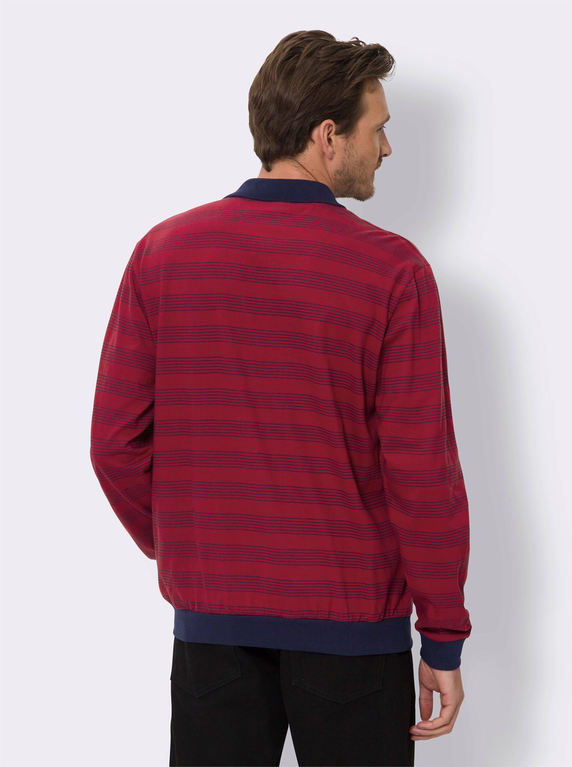 Langarm-Poloshirt