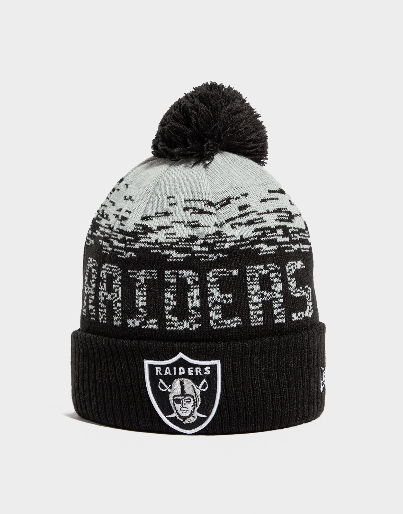 New Era Bonnet à pompon NFL Oakland Raiders