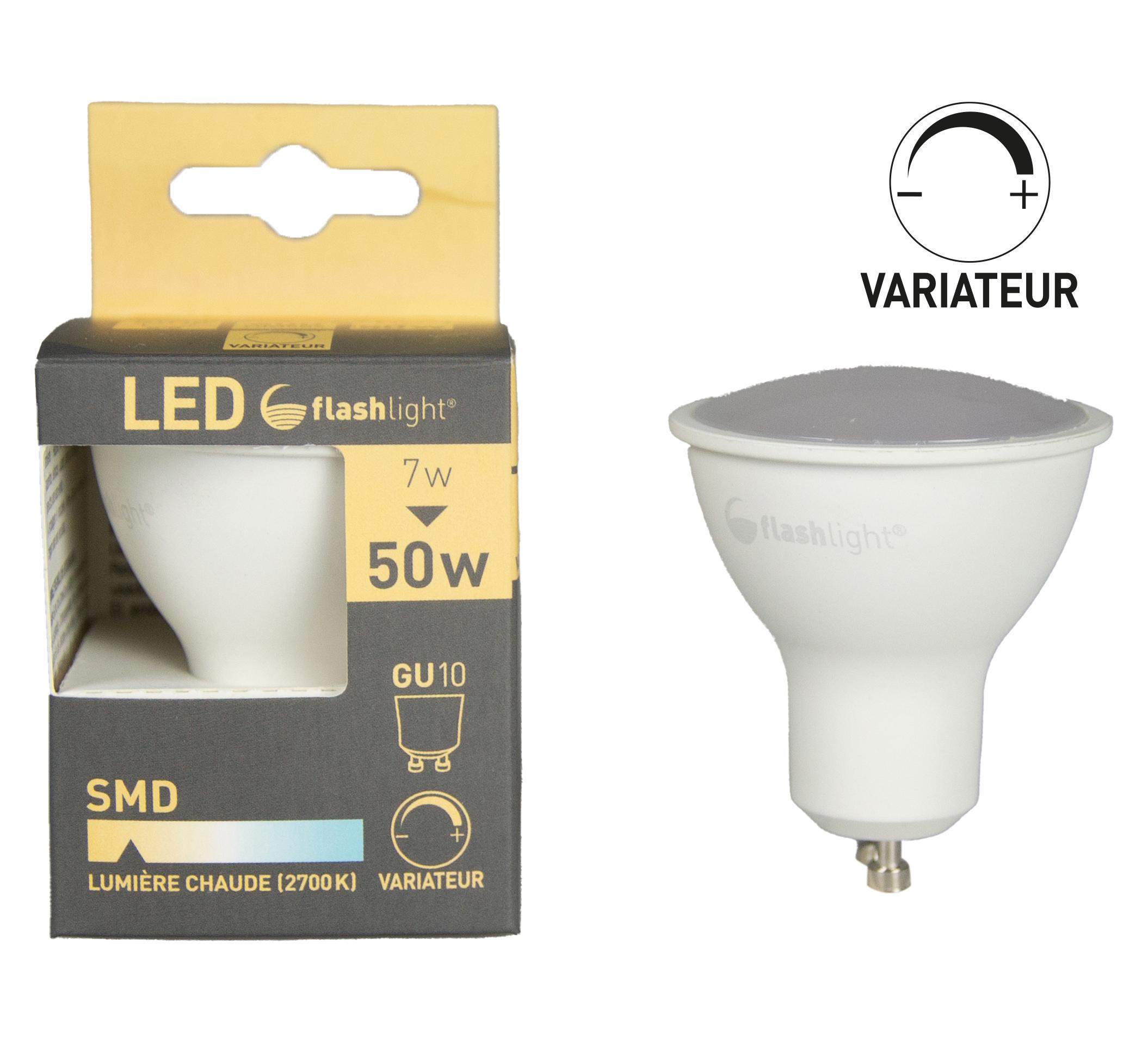 AMPOULE LED SPOT GU10 7W AVEC VARIATEUR