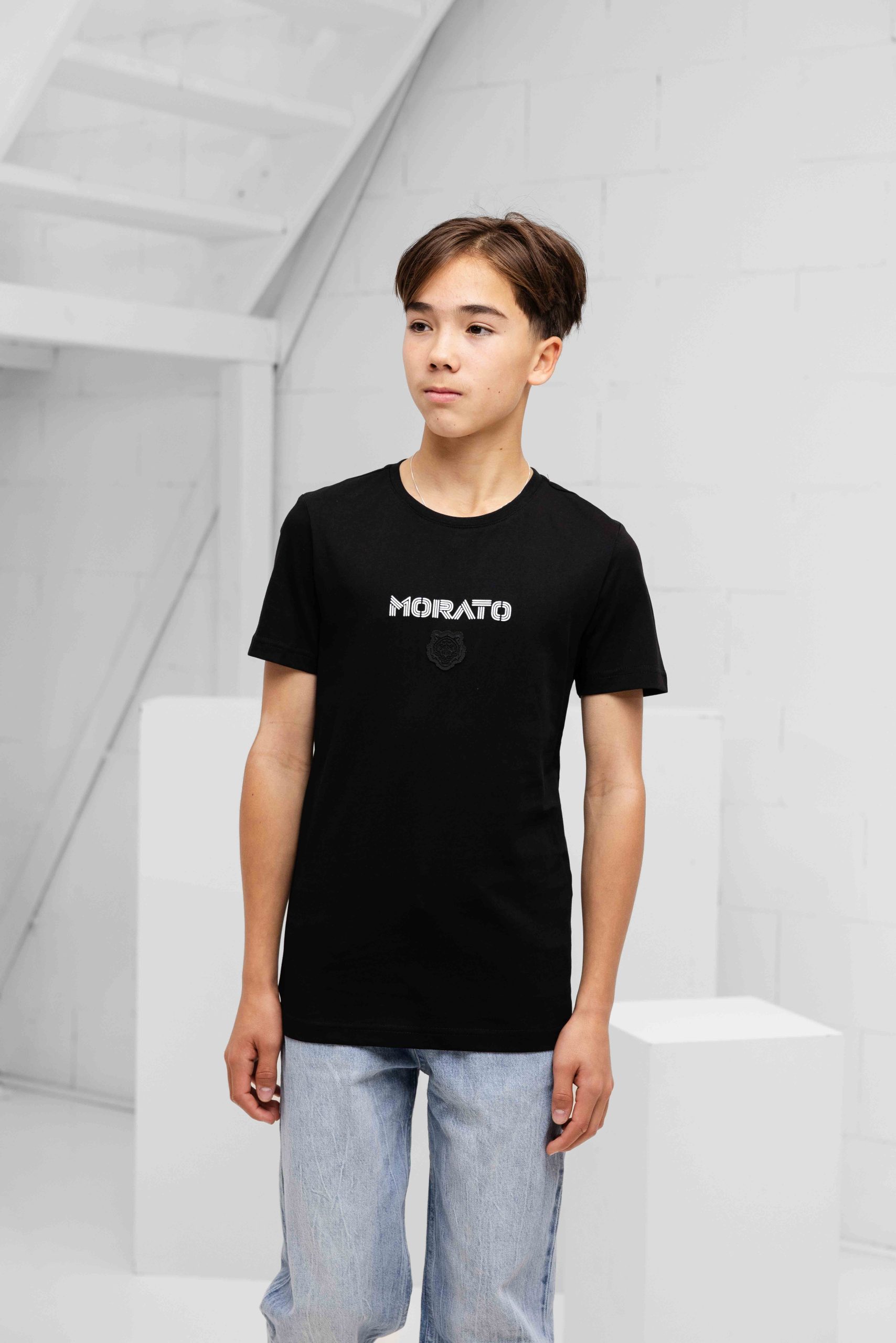 Antony Morato Nero T-Shirt Kids Zwart