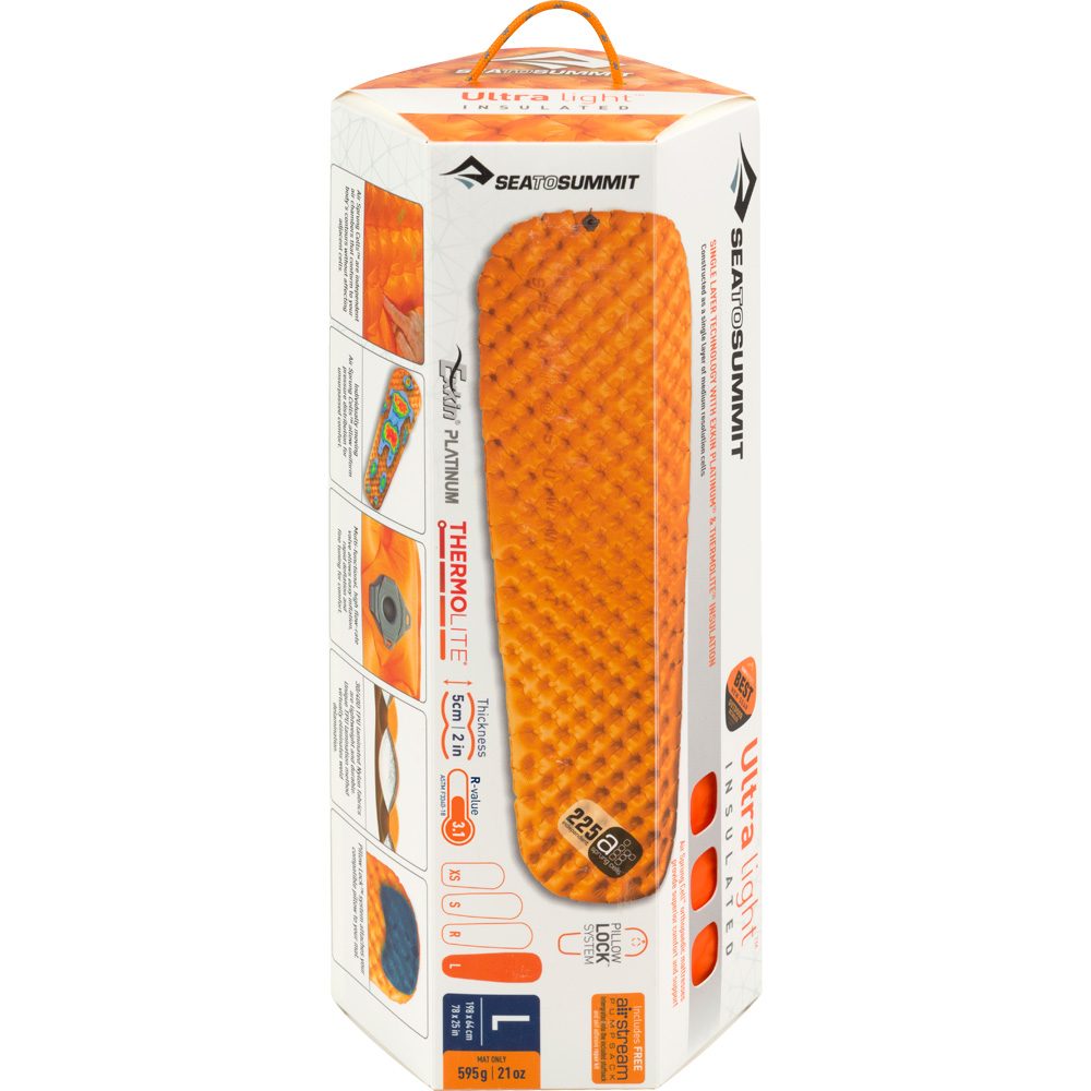 Sea to Summit UltraLight Insulated Air Isomatte Large orange