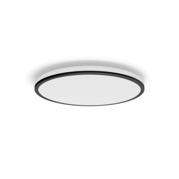 Philips plafonnière Ozziet zwart 1x18w