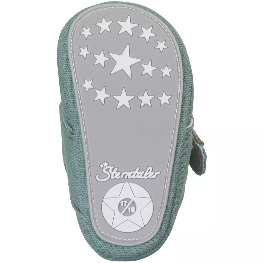 Sterntaler Baby-Krabbelschuh Uni grün