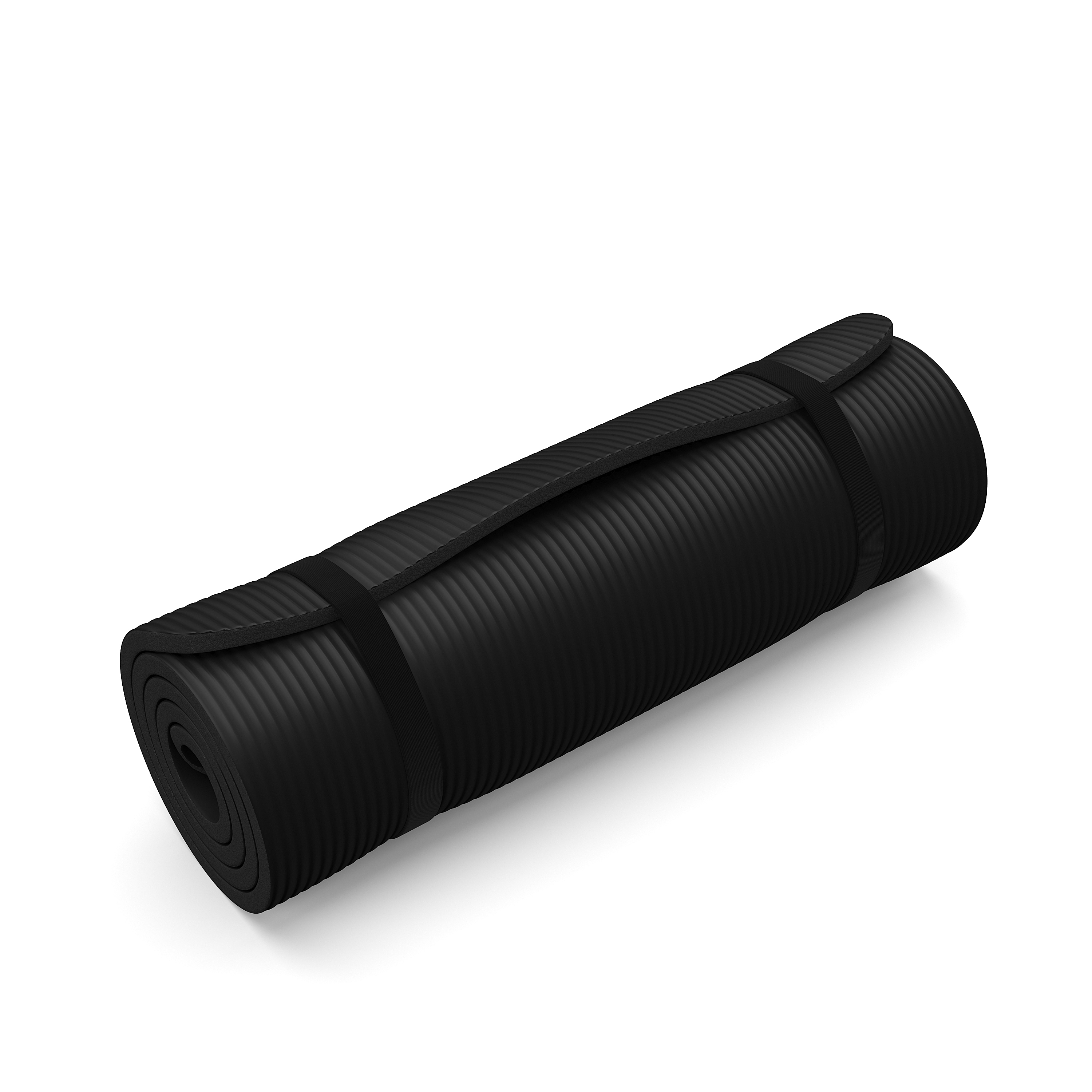 Fitnessmatte schwarz 190 x 60 x 1.5 cm